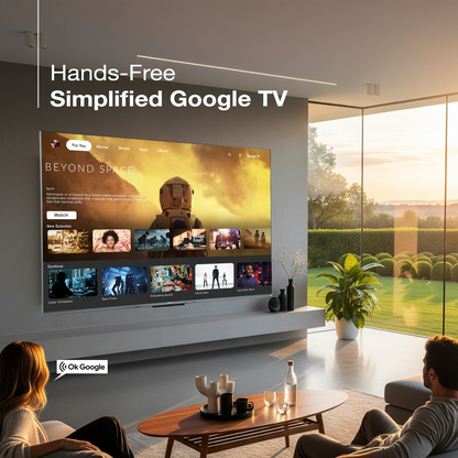 Sansui 190cm (75) Google TV Mini-LED (4K), HDR 10+, Dolby Vision, Dolby Atmos with 85W Speaker, Subwoofer & Tweeters