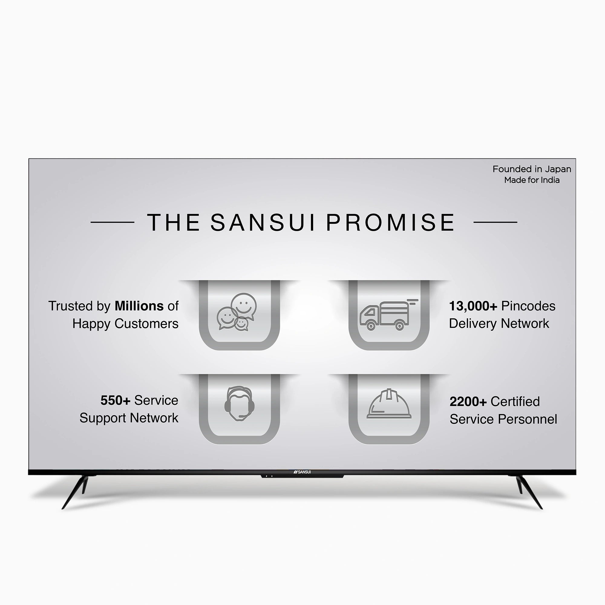 Sansui 219 cm (86) Ultra HD (4K) UHD Smart Google  TV with Dolby Vision, Dolby Atmos, DTS, Zen Panel & HDR10+