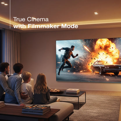 Sansui 219cm (86) Google TV QD-Mini LED (4K), HDR 10+, Dolby Vision, Dolby Atmos with 85W Speaker, Subwoofer & Tweeters