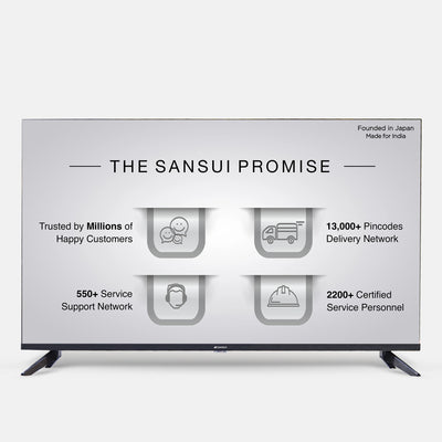 Sansui 109cm (43) Full HD Coolita TV with Dolby Audio, Surround Sound, Bezel-less Design & A+ Panel (JSWG43CSFHD)