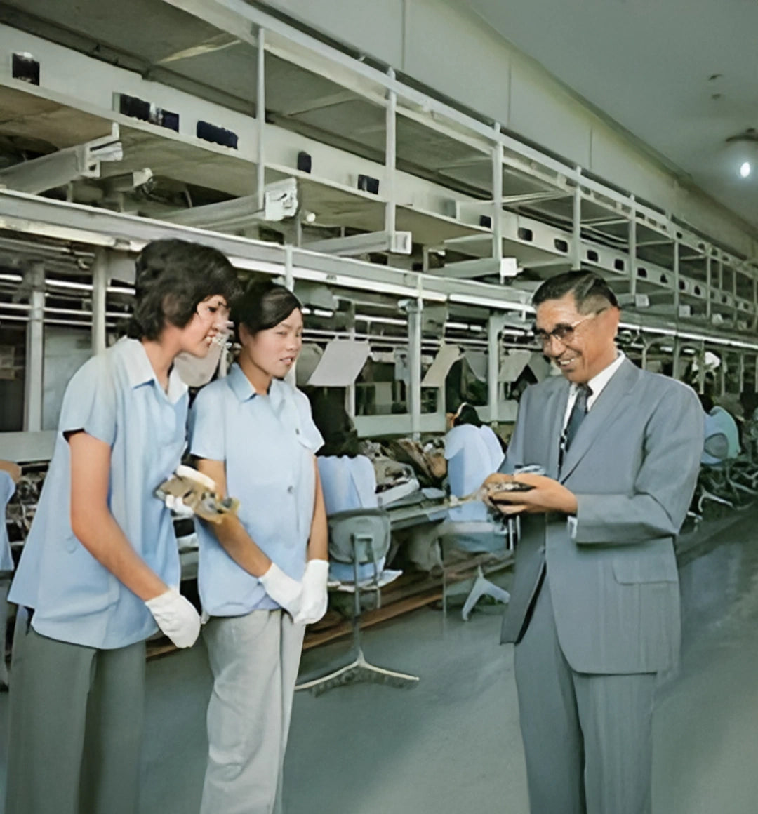 Kosaku Kikuchi in factory Banner