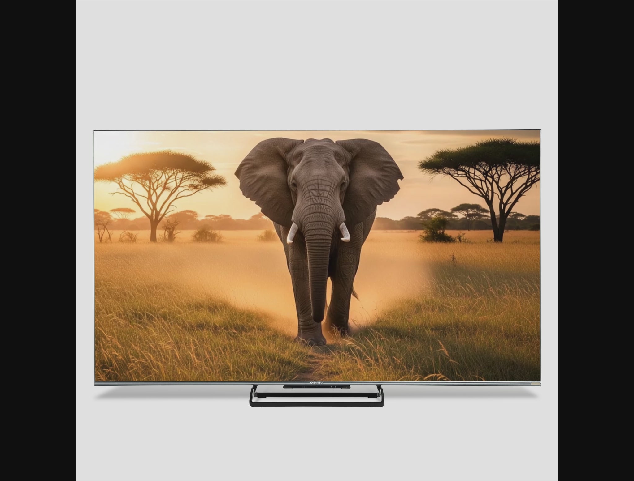 Load video: Sansui 165 cm (65) Google TV Mini LED (4K), HDR10+ with Dolby Vision, Dolby Atmos &amp; 85W Speaker System with Subwoofer and Tweeters