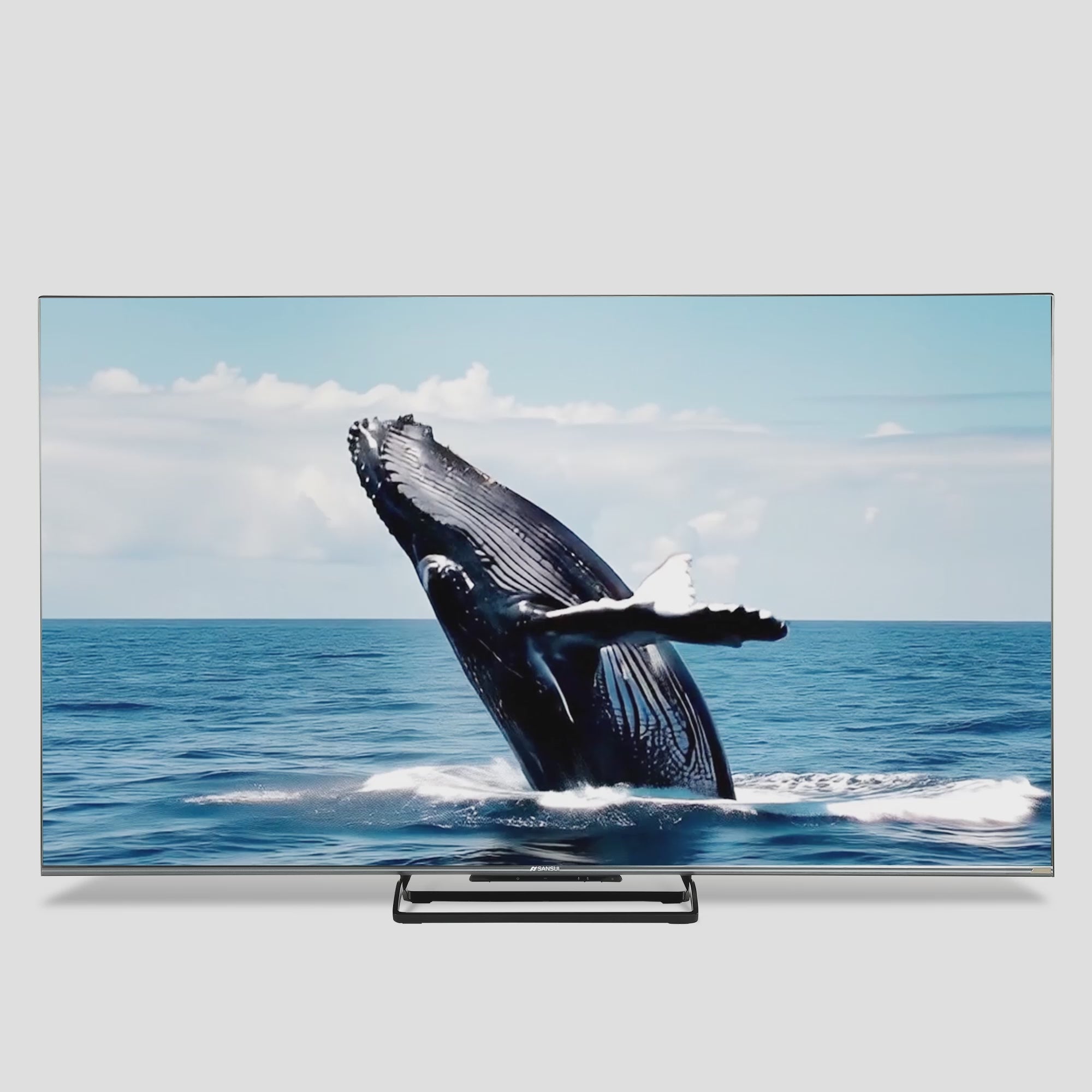 Load video: Sansui 190cm (75) Google TV Mini-LED (4K), HDR 10+, Dolby Vision, Dolby Atmos with 85W Speaker, Subwoofer &amp; Tweeters
