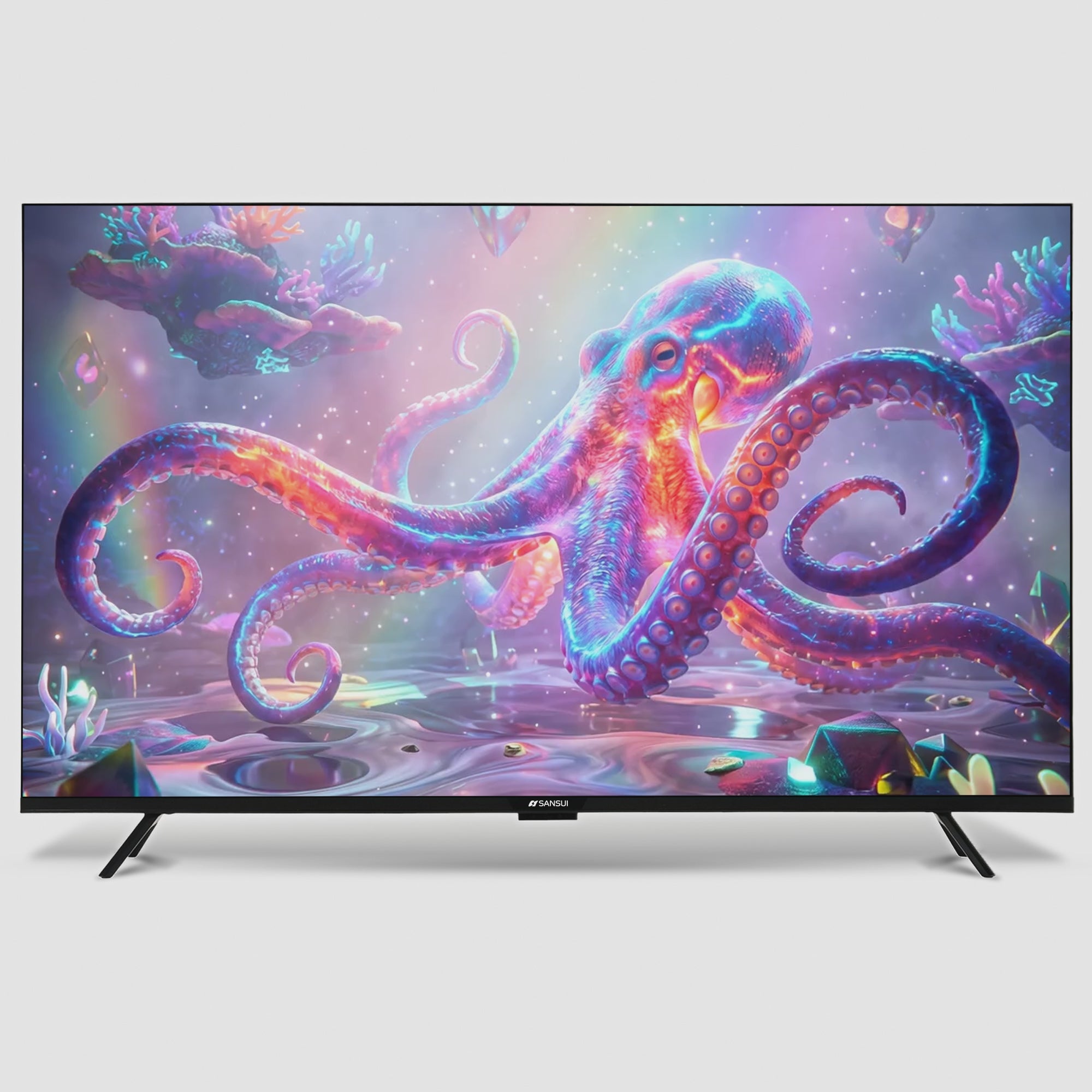 Load video: Sansui 127cm (50) UHD Google TV with HDR10, Dolby Audio, Surround Sound, Google Assistant &amp; FloLED (JSW50UG23)