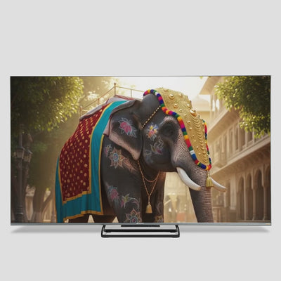 Sansui 165 cm (65) Google TV QD-Mini LED (4K), HDR10+ with Dolby Vision, Dolby Atmos & 85W Speaker System with Subwoofer and Tweeters (JSW65UGMQF)