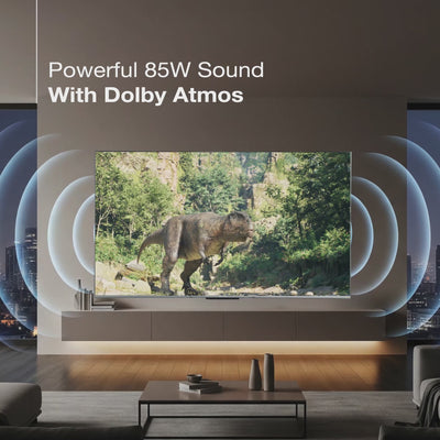 Sansui 190cm (75) Google TV QD-Mini LED (4K), HDR 10+, Dolby Vision, Dolby Atmos with 85W Speaker, Subwoofer & Tweeters (JSW75UGMQF)
